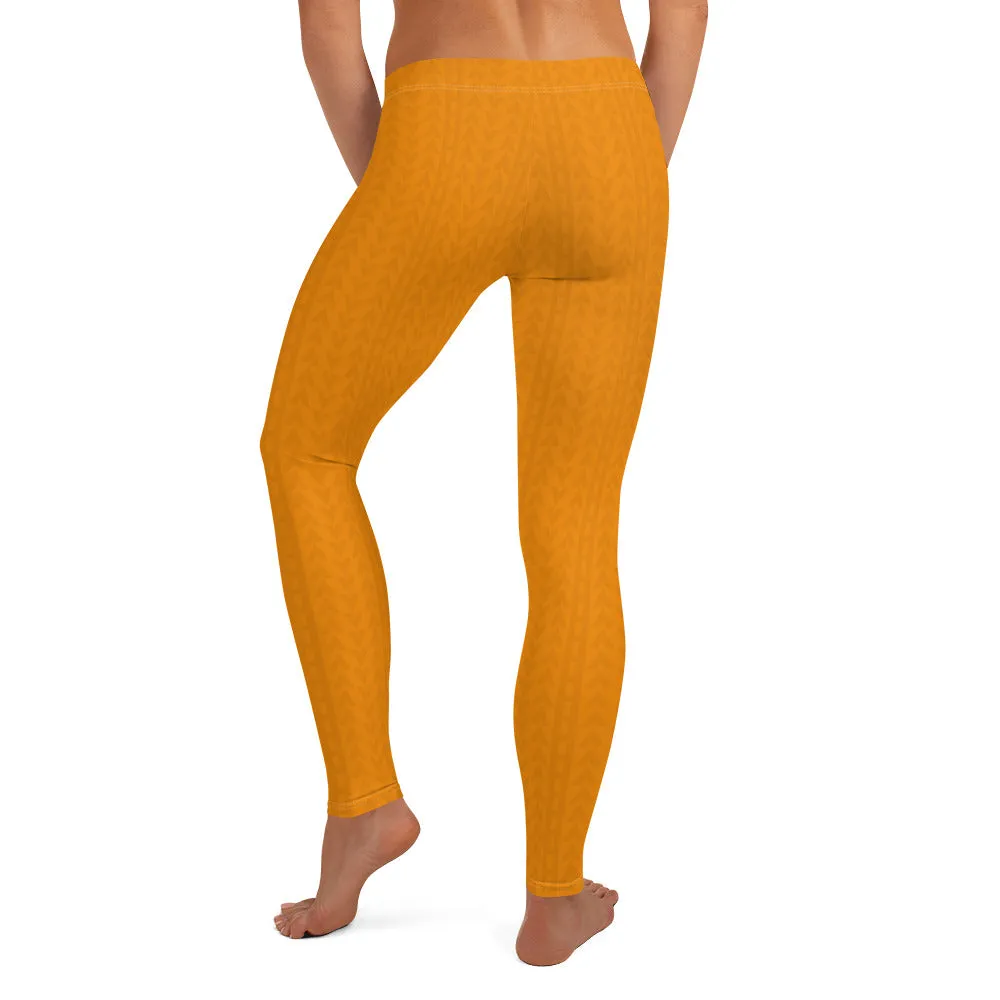 Tiger Tangerine Low Waist Leggings