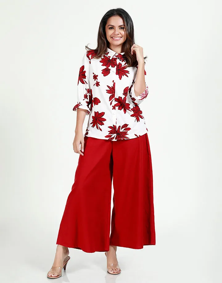 Wide Leg Flared Pant