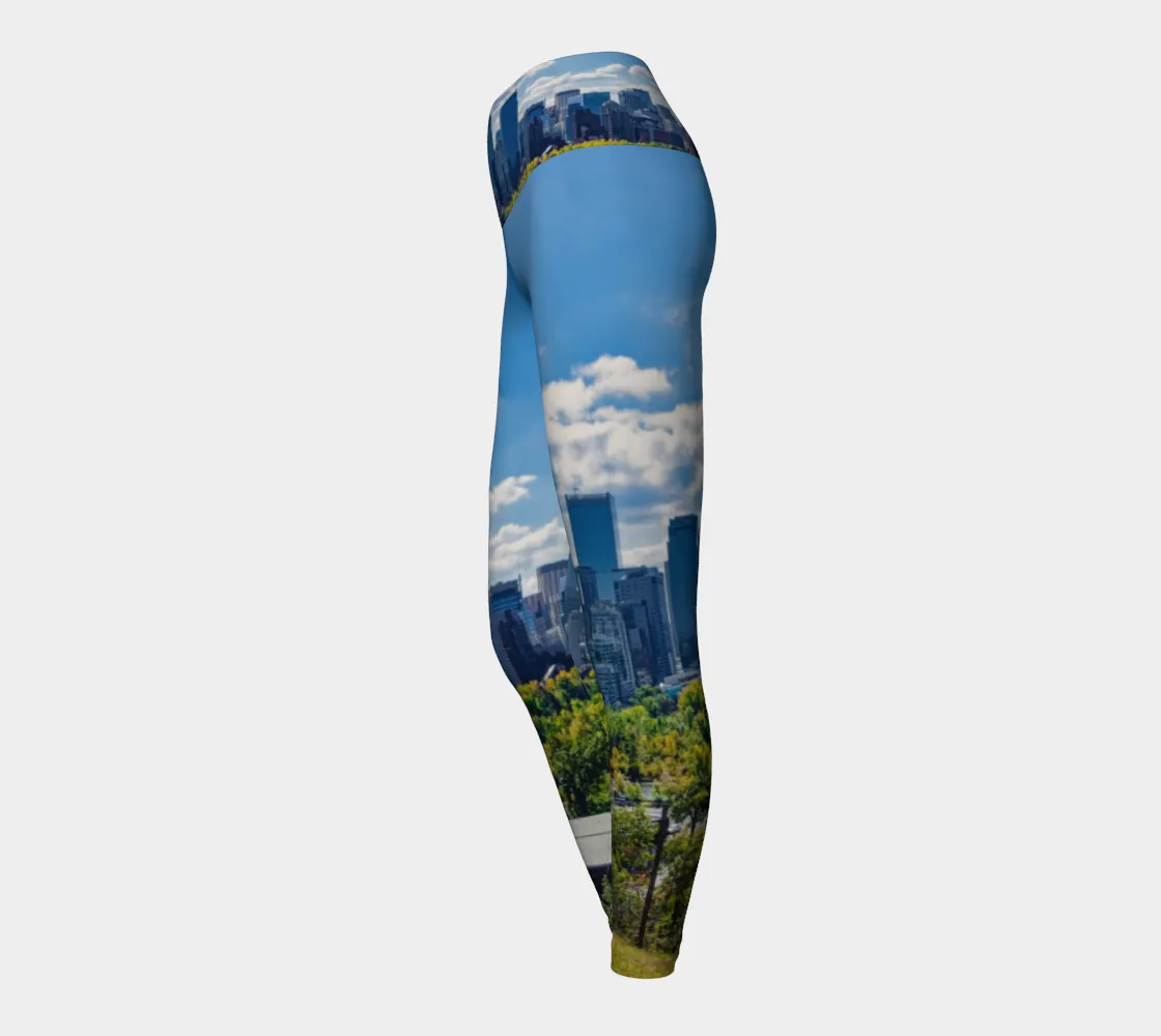 Women's Yoga Leggings - Downtown Calgary McHugh Bluff Fall