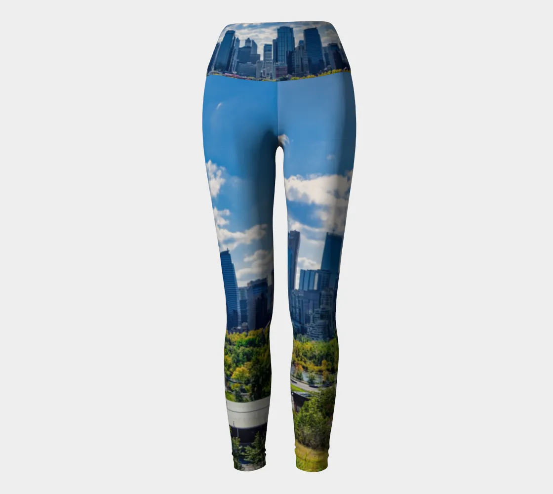 Women's Yoga Leggings - Downtown Calgary McHugh Bluff Fall