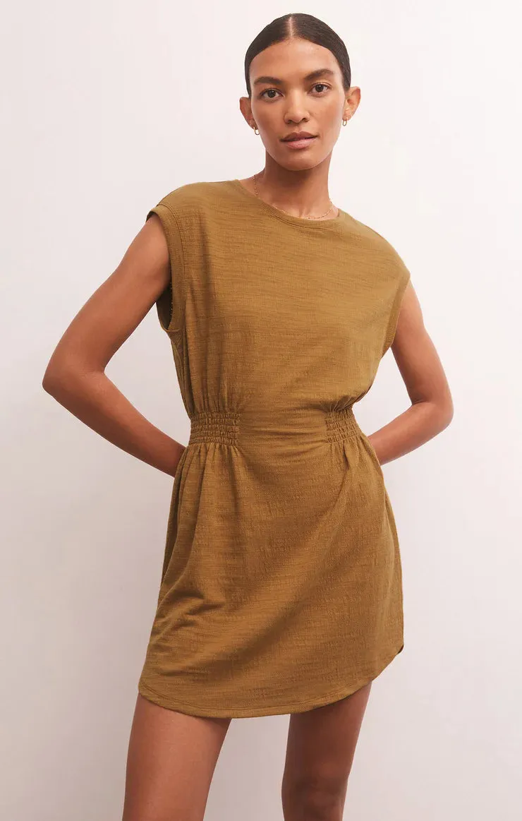 ZSU ROWAN TEXTURED MINI DRESS